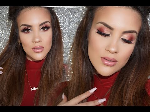 Festive Holiday Look | Burgundy + Nudes