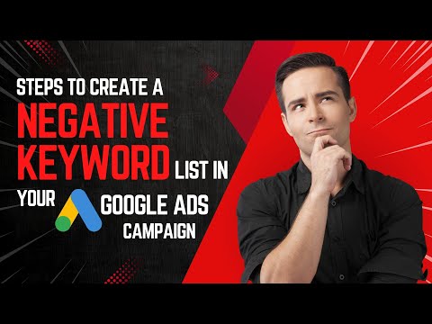 Steps to Create a Negative Keyword List in Google Ads #adsoptimiser