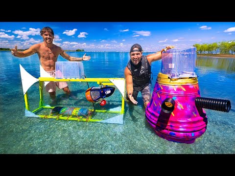 Homemade SUBMARINE VS. SUBMARINE Underwater Challenge!! (THEY ACTUALLY WORK!!)