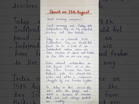 #speech_on_independence_day #speech #speech_on_15_august #15thaugust