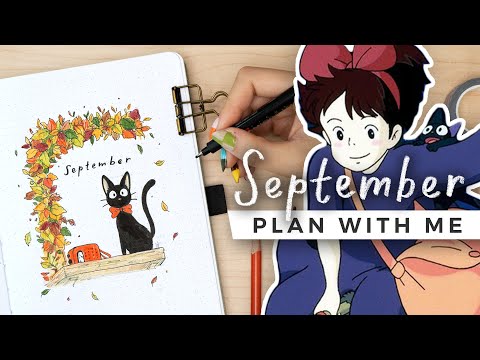 PLAN WITH ME: studio ghibli inspired!  🎀  september 2023 bullet journal setup