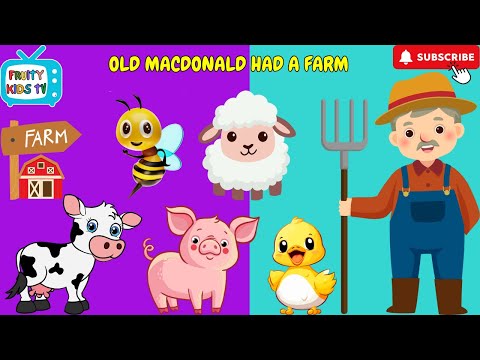 Old MacDonald Had A Farm | Kids Songs and Nursery Rhymes | English | Animals #farm