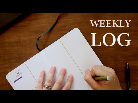 BULLET JOURNAL Minimalist Metallic Weekly Log