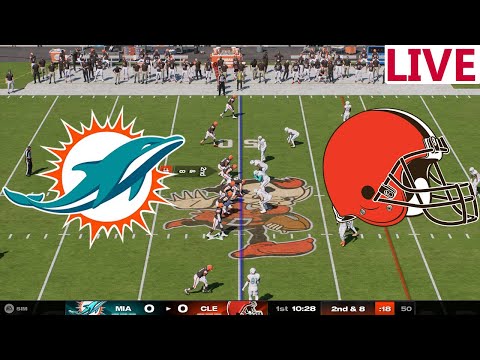 🔴LIVE🔴Miami Dolphins vs Cleveland Browns/NFL Week 17  /NFL Madden  25