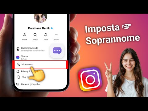 come impostare un nickname nella chat di Instagram