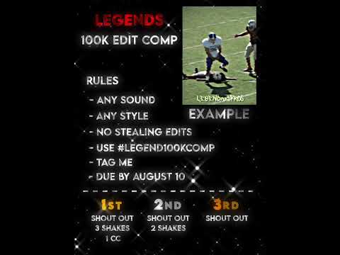 100k editing competition #legend100kcomp