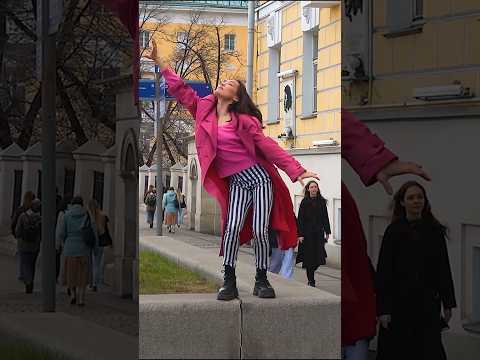 Icon of style. Beautiful Stylish Russian girl. Street style fashion outfit in Moscow