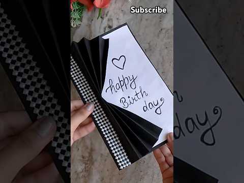 Diy birthday greeting card tutorial #shortsviral #diy easy and beautiful craft #craftideas  ❤️❤️❤️❤️