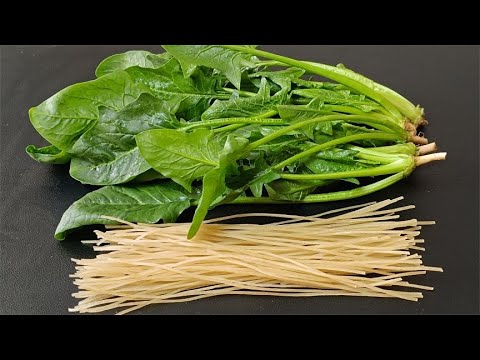 Perfect Match: Spinach and Noodles! A Delicious Recipe Without Stir-Frying or Cold Tossing!