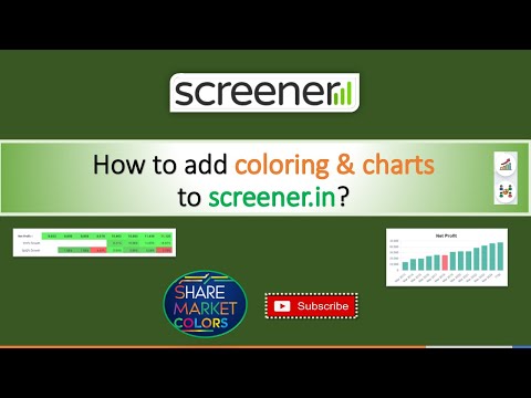 How to add coloring & charts to screener.in? #screener #tampermonkey #userscripts #chartreview #nse