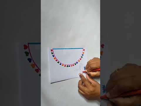 Diwali Card 🪔 idea at home/white paper card #shorts #diwalicardmaking #easycard #whitepapercard