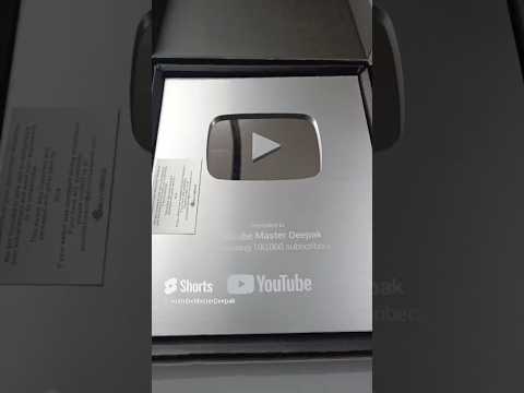 Unboxing Silver Play Button Telugu ✅  #silverplaybutton #unboxing #telugu #trending