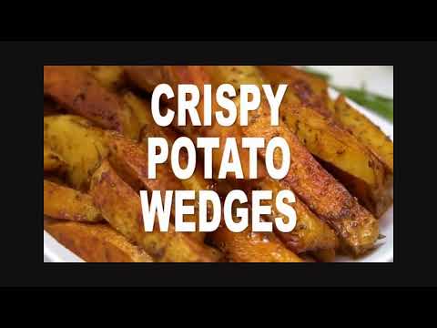 Crispy Potato Wedges (Easy food recipes)