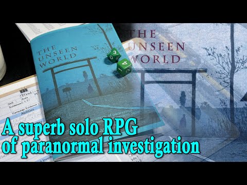 A superb solo RPG of paranormal investigation - The Unseen World (review and gameplay)