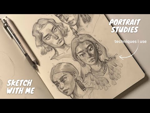 Sketch with me / How i draw portraits and be more stylize