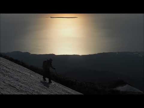 240514 Sunset skiing at Mt. Chokai always impresses me no matter how many times I try it.