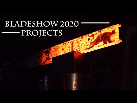 Starting our Bladeshow 2020 Projects and Forged Sculptures