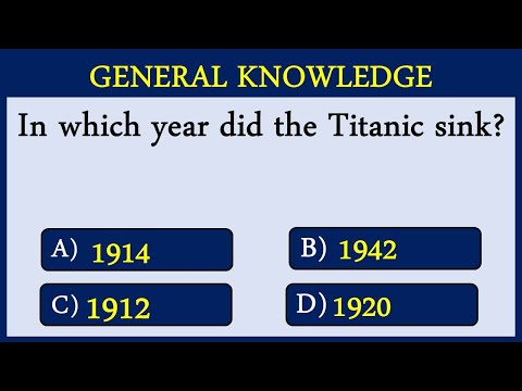 HOW GOOD IS YOUR  GENERAL KNOWLEDGE? TAKE THIS 10 QUESTIONS QUIZ TO FIND OUT. #CHALLENGE 5