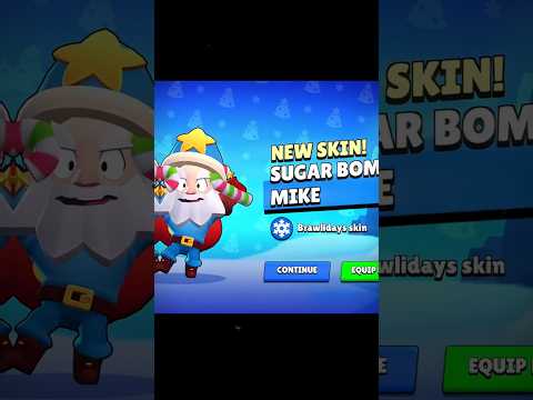 NEW Sugar Bomb Mike SKIN in Brawlstars 🤩🔥 #shorts #brawlstars