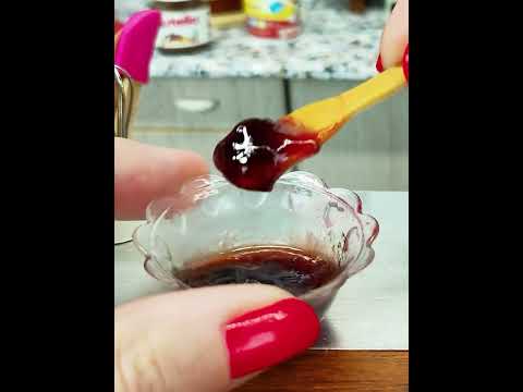 Real MINI Donuts with Jam / real mini cooking /  ASMR