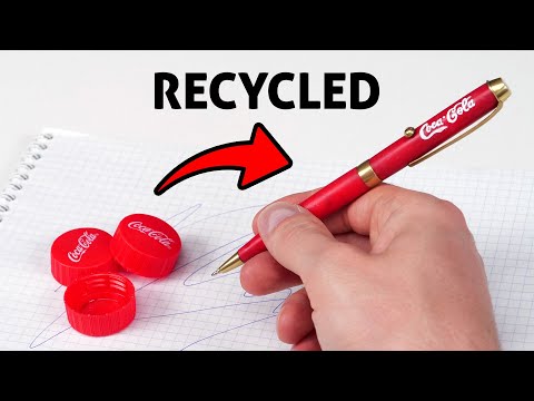 Recycled Pen Made out of Coca Cola Caps