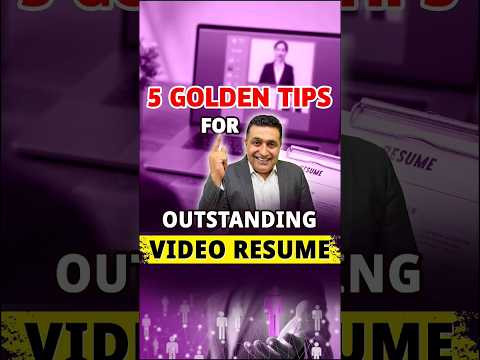 5 Golden Tips for Outstanding Video Resume | Stop Doing These Mistakes in Resume | Resume Building