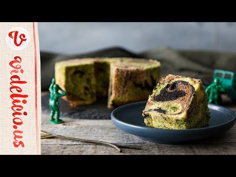 一度に3つの味が楽しめる♪欲張りなカモフラージュ柄シフォンケーキ｜How to make  Camouflage Chiffon Cake