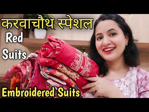 FESTIVAL SPECIAL Myntra Beautiful Red and Pink Suits / Neema's Talk