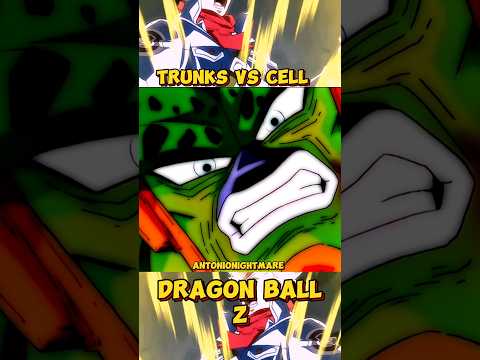 Dragon Ball Z - that time when Ultra Super Saiyan Trunks whooped Cell's booty #anime