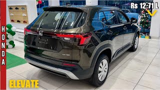 New Updated Honda Elevate 2025 🔥 V MT @ Rs 12.71L | Better than Hyundai Creta? | Golden Brown Colour