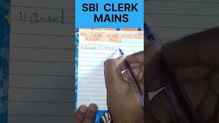 Sbi Clerk Mains to do list #sbi #sbiclerk2022