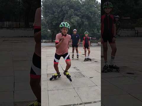 starting walk practice #vairal #skating #figureskating #balurghat #skatingsuccess #freestyleskatin