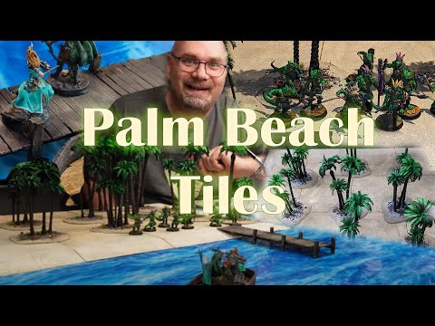 Palm Beach Tiles for Table Top gaming - TTRPG - Dungeons & Dragons