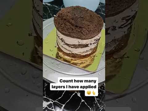 Count how many layers I have applied👆 #ytshorts  #cake #Dreamycakehouse #viralcake  #chocolatelover