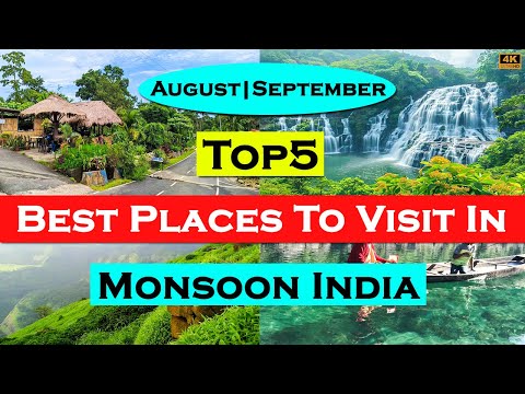 Top 5 Best Places To Visit August & September In India | Monsoon Places | August & September #india