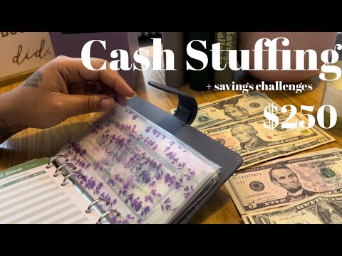 Cash Stuffing | November 2024 | Sinking Funds + Savings Challenges #cashstuffing #cash #save