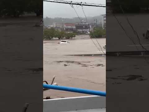 Flooding in Wajima City, Ishikawa Prefecture, Japan. September 21, 2024.