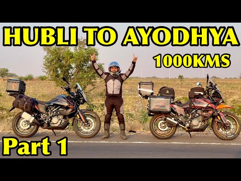 Bike Ride To Ayodhya Ram Mandir|Adventure From Hubli To Nagpur 1000kms Day 1🔥 #TheGeekIndia #kannada