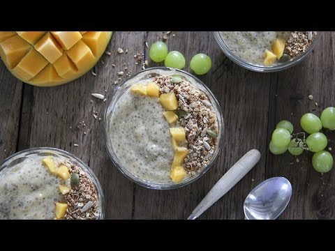 Mango Chia Breakfast Pudding Bowl - super healthy deliciousness