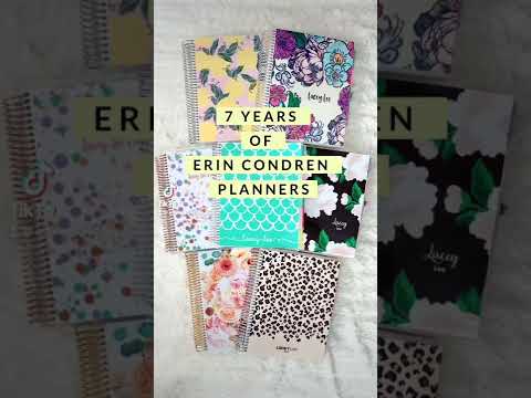 7 Years of Erin Condren Planners