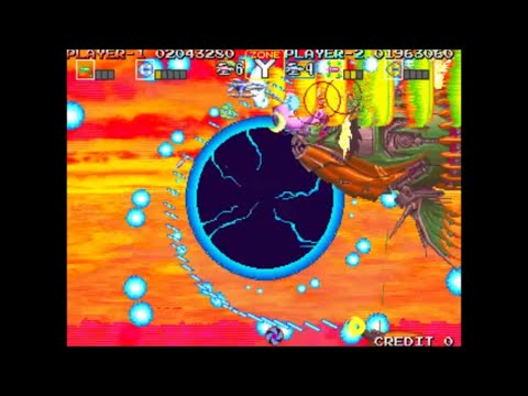 [180]太空戰鬥機外傳-Darius Gaiden-單人雙打零接關全破 Double Play 1 Coin Clear #5 A-B-E-H-M-S-Y(NoMiss)