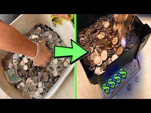 Collecting Over $1200 From Our Vending Machine Business