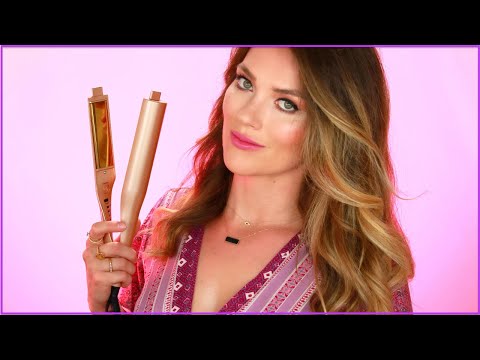 HOW TO CURL YOUR HAIR WITH A FLAT IRON STRAIGHTENER | SOFT BIG BEACH WAVES FOR SHORT TO MEDIUM HAIR