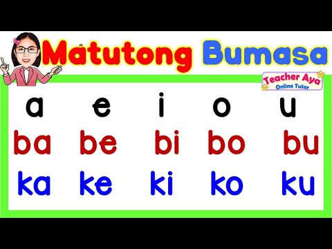 a e i o u | ba be bi bo bu | Mga Salitang may Dalawang Pantig | Magsanay at Matutong Bumasa