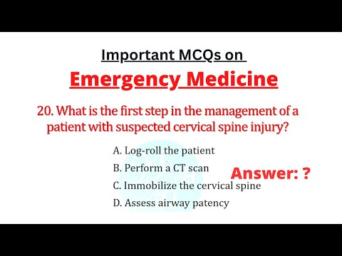 Important MCQs on Emergency Medicine with answers for medical and paramedical exams