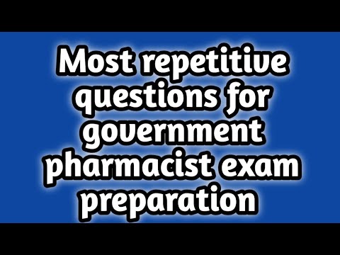 most repetitive MCQ for government pharmacist exam preparation#pharmamcq#pharmacistexampreparation