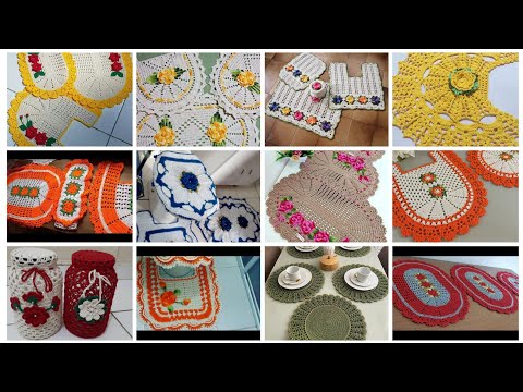 Ideas elegantes y hermosas de patrones de crochet hechos a mano para decoraciones del hogar