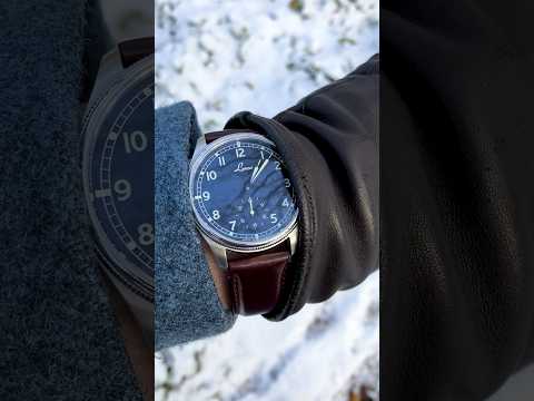 Laco Bremerhaven 39 Black Dial On A Winter Walk #laco #handwoundwatch #marinewatches