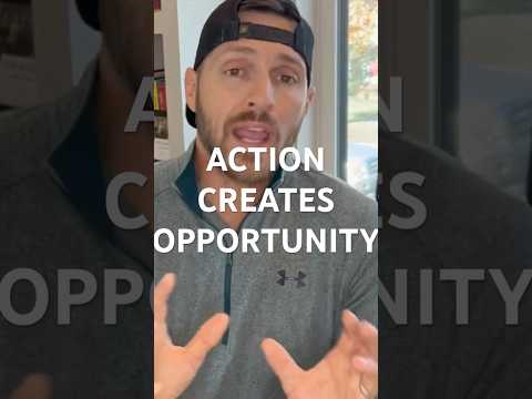 Action = opportunity. We then take action. Which = opportunity! #entrepreneurmindset #realestatetips