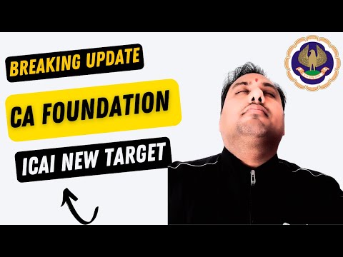 |Breaking Update For CA Foundation Sep 24 & Jan 25 CA Exam| ICAI New Target|